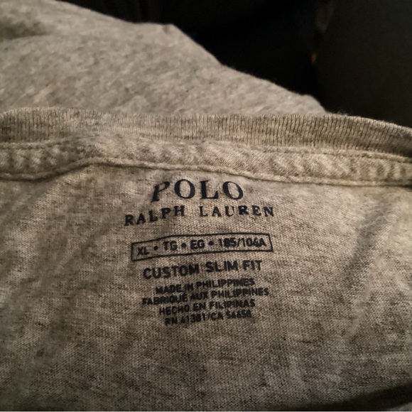 POLO RALPH LAUREN Women’s Grey Lion Crest Slim Fit T-Shirt Women’s Size XL - Picture 7 of 8